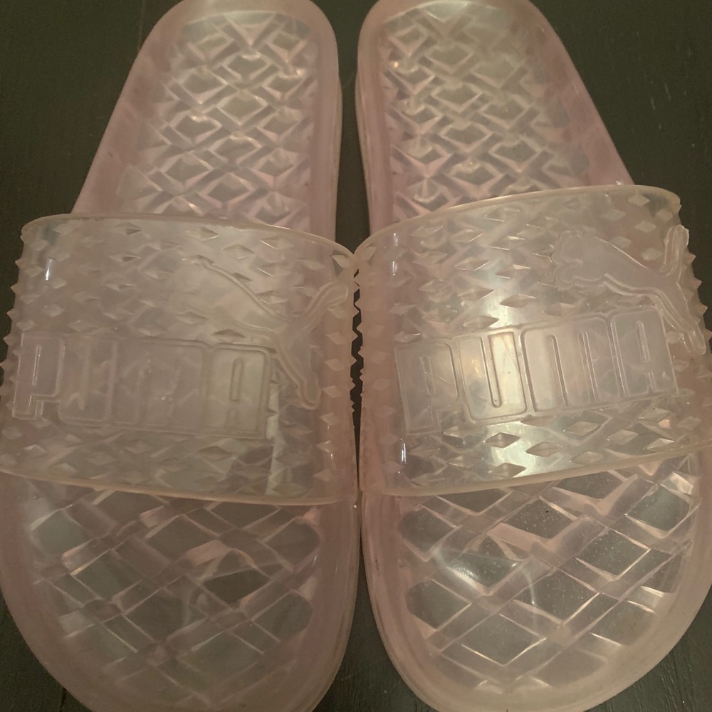 FENTY PRISM PINK JELLY SLIDES RIHANNA PUMA - Picture 3 of 4